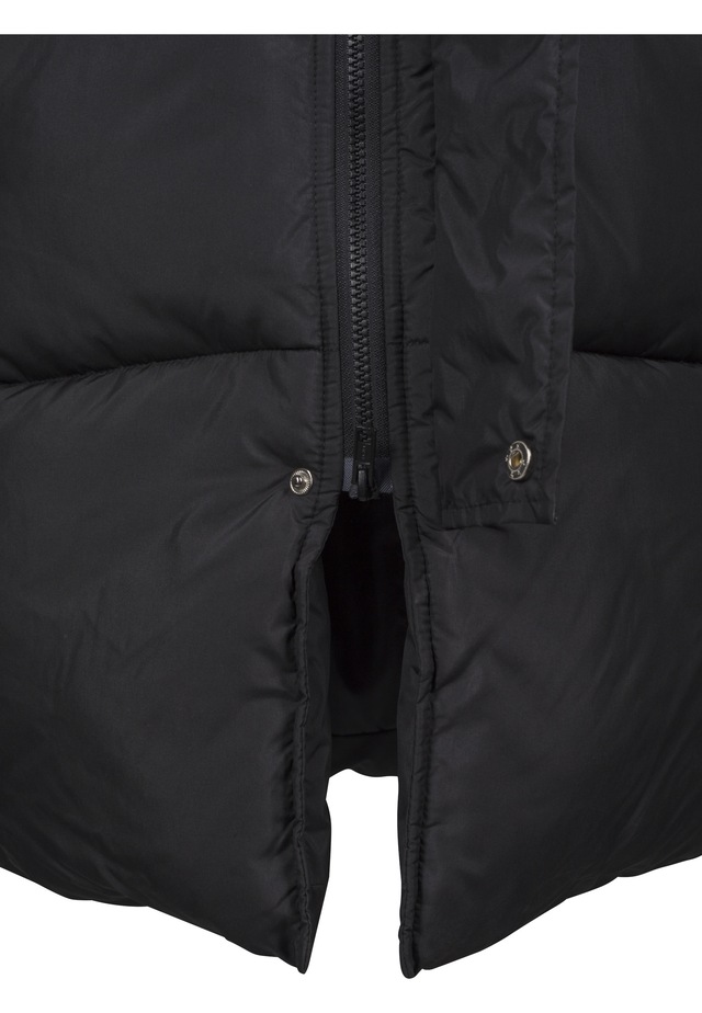 URBAN CLASSICS Winterjacke »Urban Classics Damen Ladies Oversize Faux Fur Puffer Coat« 1 Stk. tlg. mit Kapuze