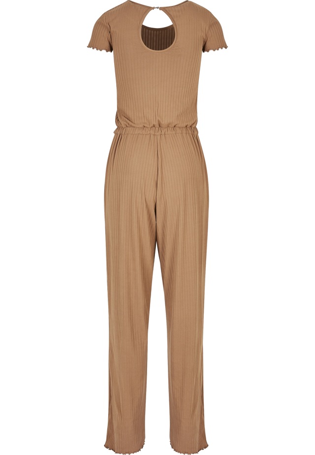 URBAN CLASSICS Jumpsuit »Urban Classics Damen Ladies Rib Wid Leg Jumpsuit« 1 Stk.