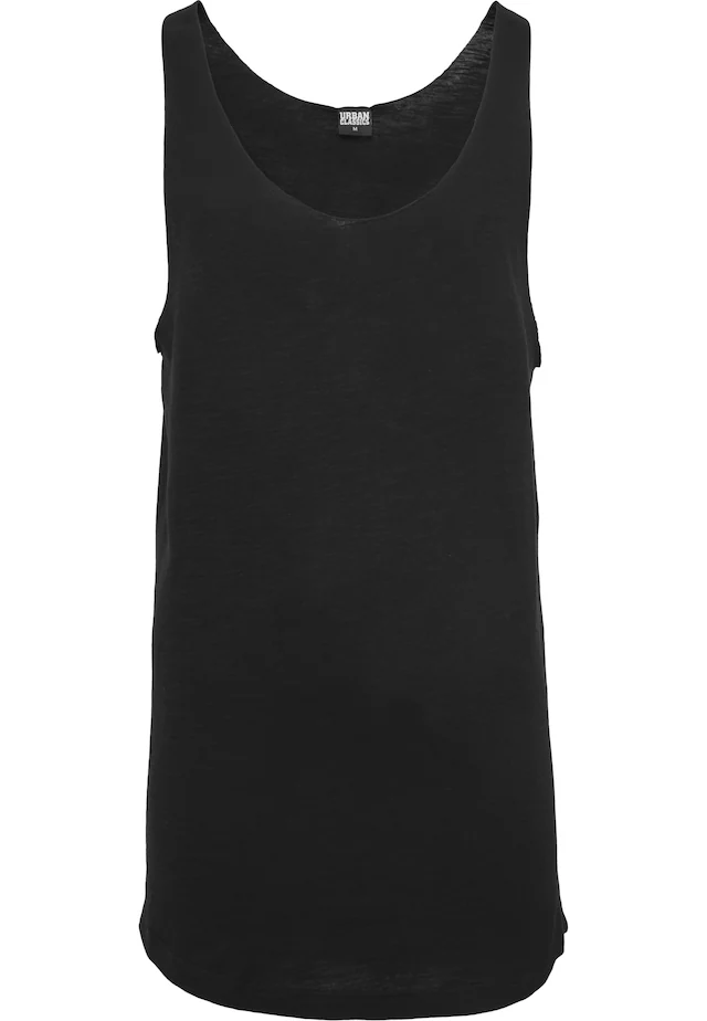 URBAN CLASSICS Tanktop »Urban Classics Herren Long Shaped Open Edge Loose Tank« 1