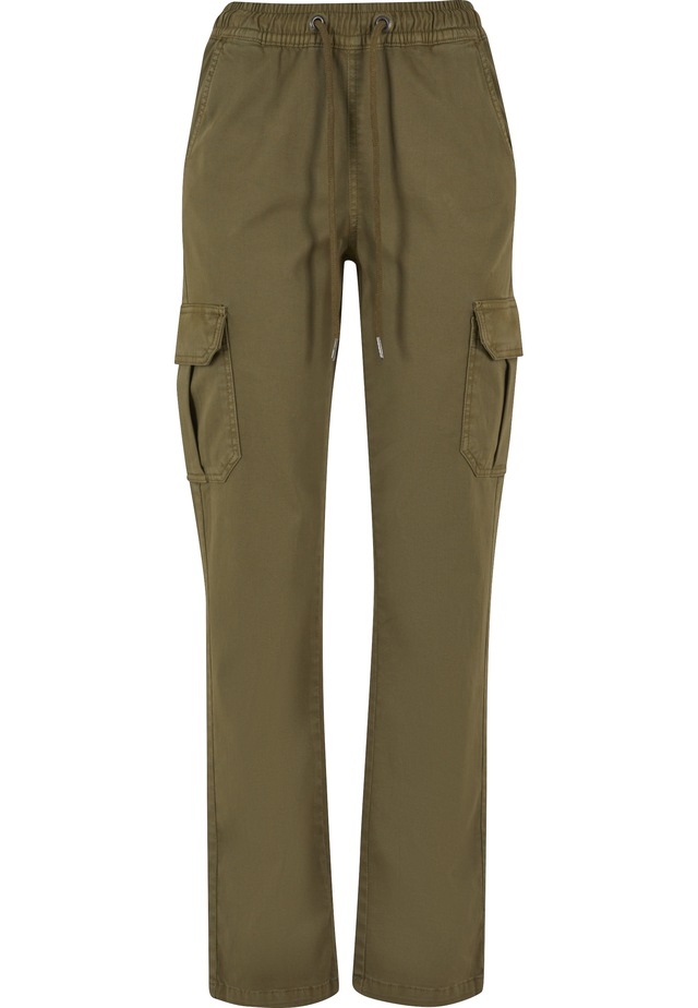 URBAN CLASSICS Cargohose »Urban Classics Damen Ladies High Waist Twill Cargo Pants«