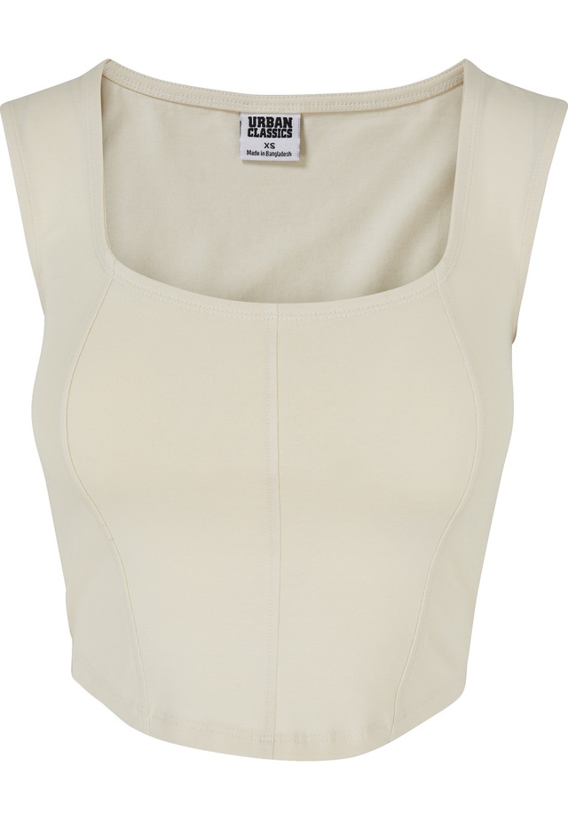 URBAN CLASSICS Tanktop »Urban Classics Damen Ladies Short Corsage Top« 1 Stk.
