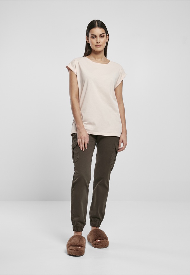 URBAN CLASSICS Kurzarmshirt »Urban Classics Damen Ladies Organic Extended Shoulder Tee« 1