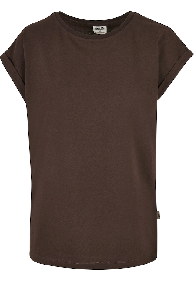 URBAN CLASSICS Kurzarmshirt »Urban Classics Damen Ladies Organic Extended Shoulder Tee« 1
