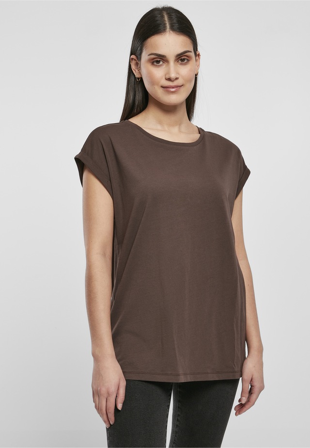 URBAN CLASSICS Kurzarmshirt »Urban Classics Damen Ladies Organic Extended Shoulder Tee« 1