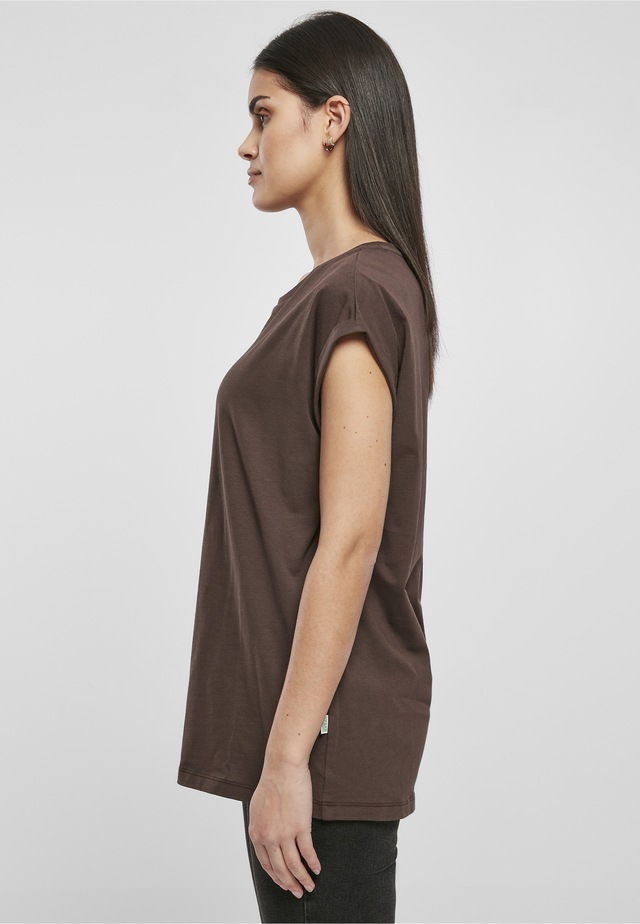 URBAN CLASSICS Kurzarmshirt »Urban Classics Damen Ladies Organic Extended Shoulder Tee« 1