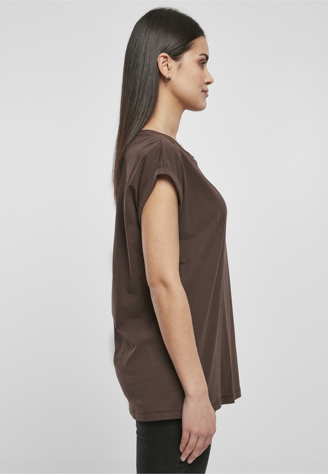 URBAN CLASSICS Kurzarmshirt »Urban Classics Damen Ladies Organic Extended Shoulder Tee« 1