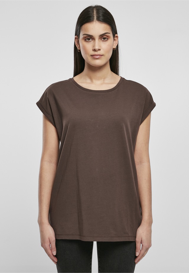 URBAN CLASSICS Kurzarmshirt »Urban Classics Damen Ladies Organic Extended Shoulder Tee« 1