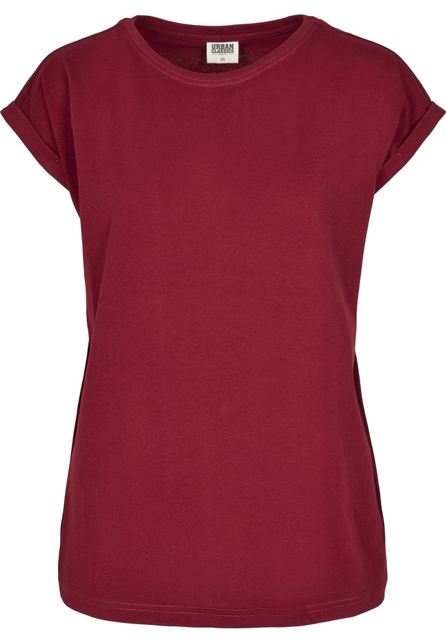 URBAN CLASSICS Kurzarmshirt »Urban Classics Damen Ladies Organic Extended Shoulder Tee« 1
