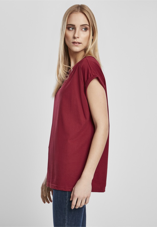 URBAN CLASSICS Kurzarmshirt »Urban Classics Damen Ladies Organic Extended Shoulder Tee« 1