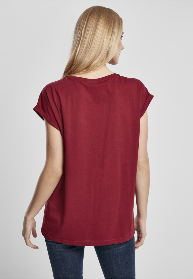 URBAN CLASSICS Kurzarmshirt »Urban Classics Damen Ladies Organic Extended Shoulder Tee« 1