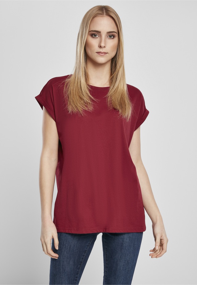 URBAN CLASSICS Kurzarmshirt »Urban Classics Damen Ladies Organic Extended Shoulder Tee« 1