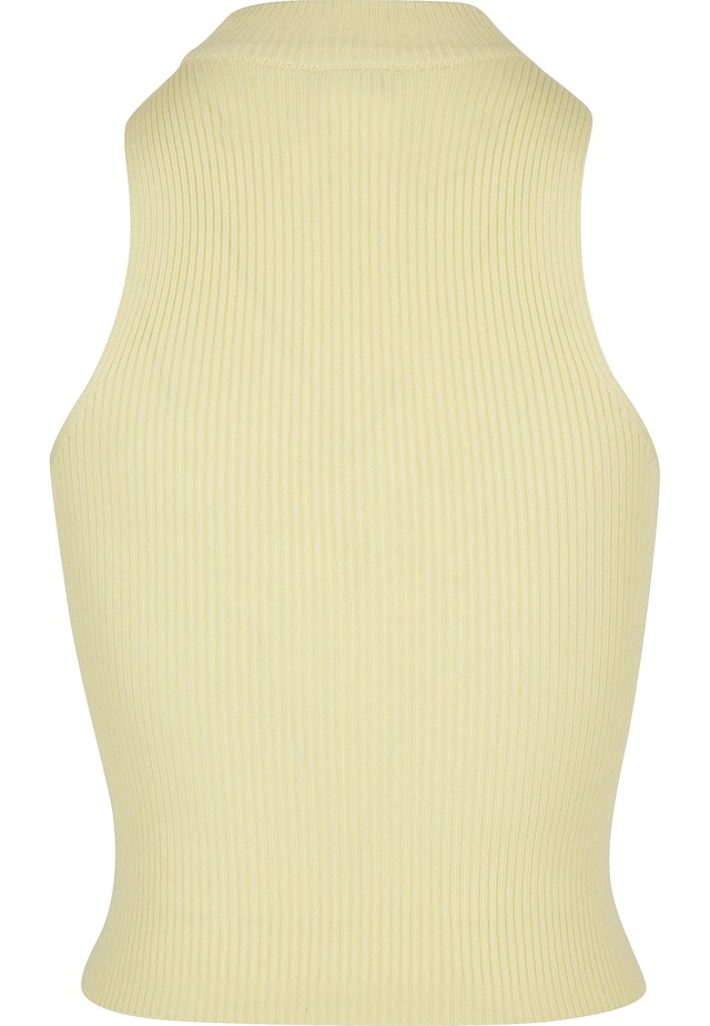 URBAN CLASSICS Tanktop »Urban Classics Damen Ladies Short Rib Knit Turtleneck Top« 1