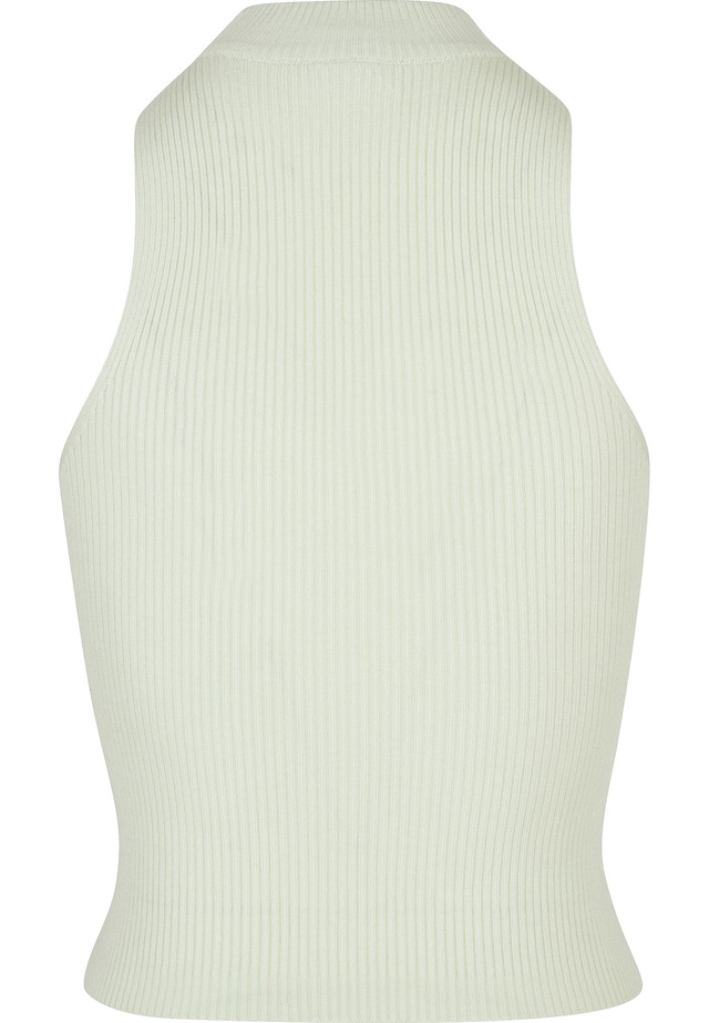 URBAN CLASSICS Tanktop »Urban Classics Damen Ladies Short Rib Knit Turtleneck Top« 1