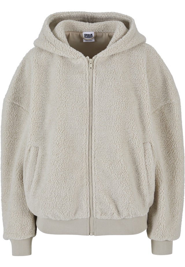 URBAN CLASSICS Sweatjacke »Urban Classics Damen Ladies Oversized Sherpa Zip Hoody«