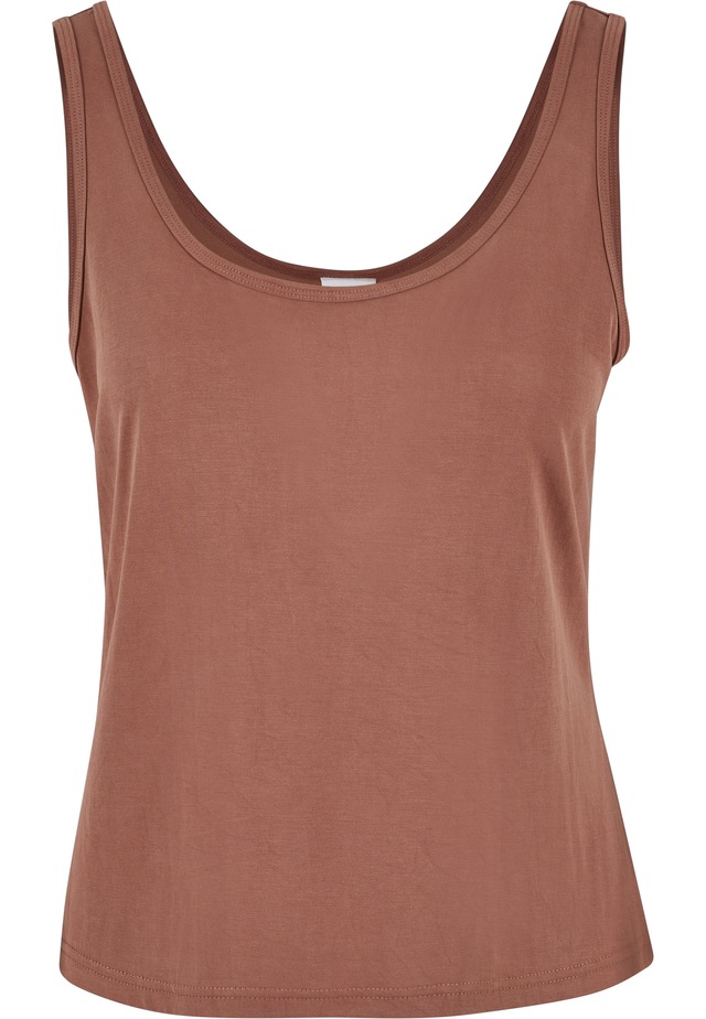 URBAN CLASSICS Tanktop »Urban Classics Damen Ladies Modal Loose Top« 1 Stk.