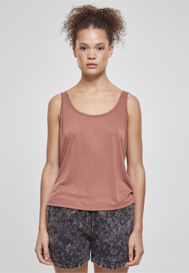 URBAN CLASSICS Tanktop »Urban Classics Damen Ladies Modal Loose Top« 1 Stk.