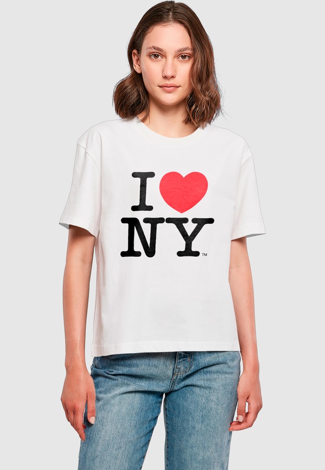 Merchcode T-Shirt »Merchcode Ladies I Love NY Tee« 1