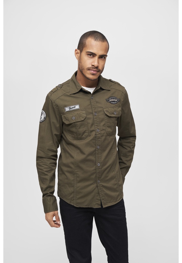 Brandit Langarmhemd »Brandit Herren Luis Vintageshirt« 1 Stk.