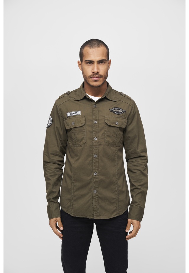 Brandit Langarmhemd »Brandit Herren Luis Vintageshirt« 1 Stk.