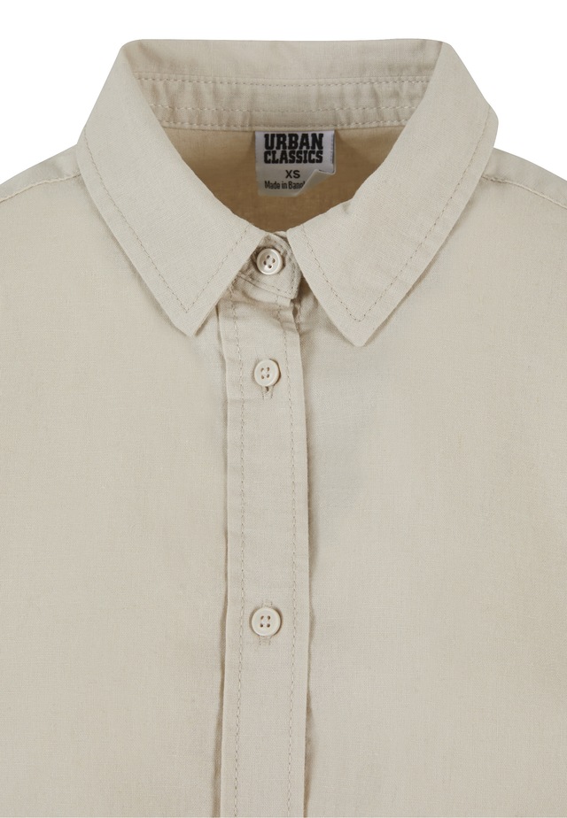 URBAN CLASSICS Blusentop »Urban Classics Damen Ladies Linen Mixed Oversized Shirt«