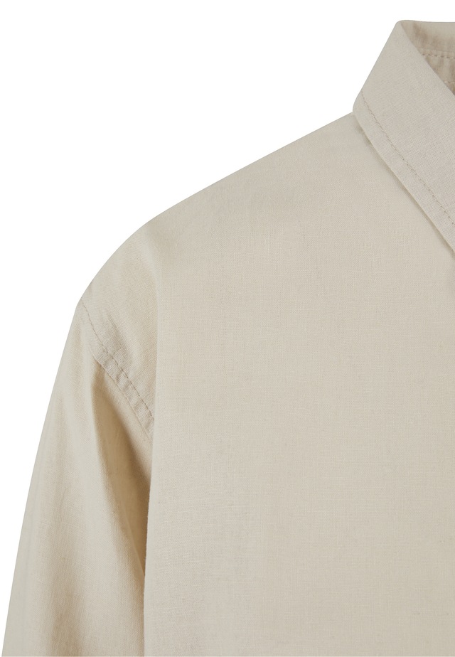 URBAN CLASSICS Blusentop »Urban Classics Damen Ladies Linen Mixed Oversized Shirt«