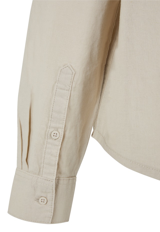 URBAN CLASSICS Blusentop »Urban Classics Damen Ladies Linen Mixed Oversized Shirt«