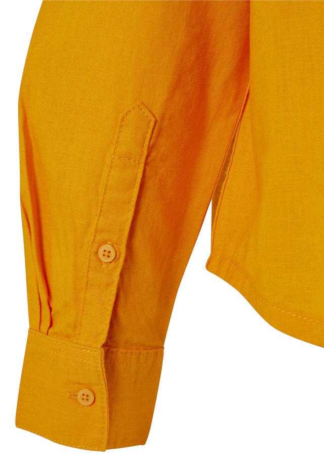 URBAN CLASSICS Blusentop »Urban Classics Damen Ladies Linen Mixed Oversized Shirt«