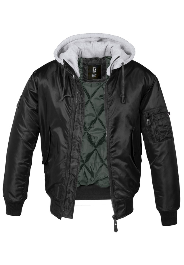 Brandit Anorak »Brandit Herren Hooded MA1 Bomber Jacket« 1 Stk. tlg. mit Kapuze