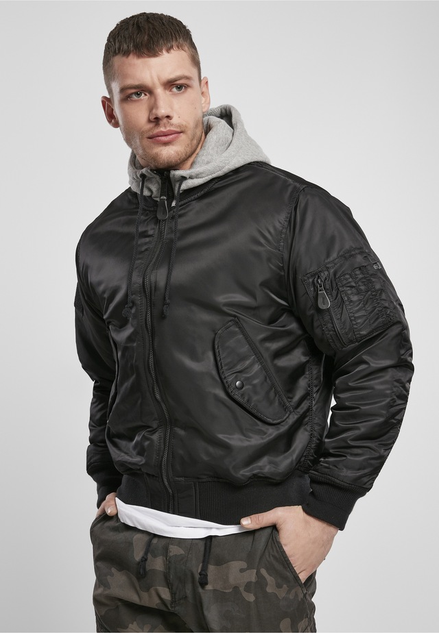 Brandit Anorak »Brandit Herren Hooded MA1 Bomber Jacket« 1 Stk. tlg. mit Kapuze