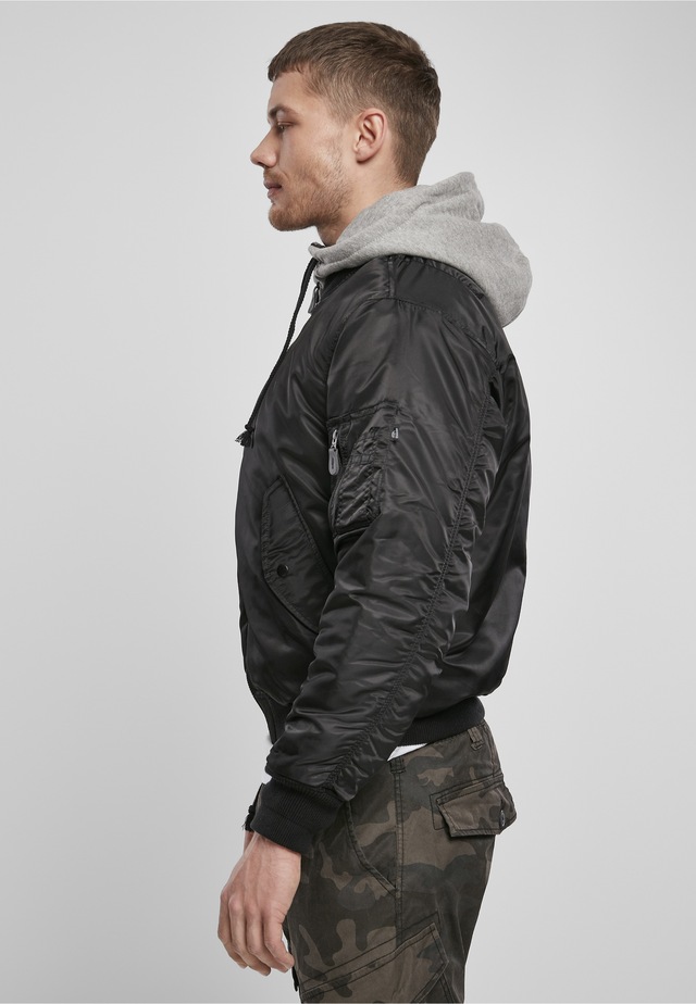 Brandit Anorak »Brandit Herren Hooded MA1 Bomber Jacket« 1 Stk. tlg. mit Kapuze