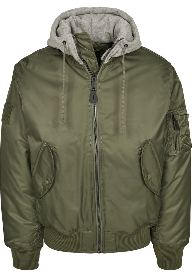 Brandit Anorak »Brandit Herren Hooded MA1 Bomber Jacket« 1 Stk. tlg. mit Kapuze