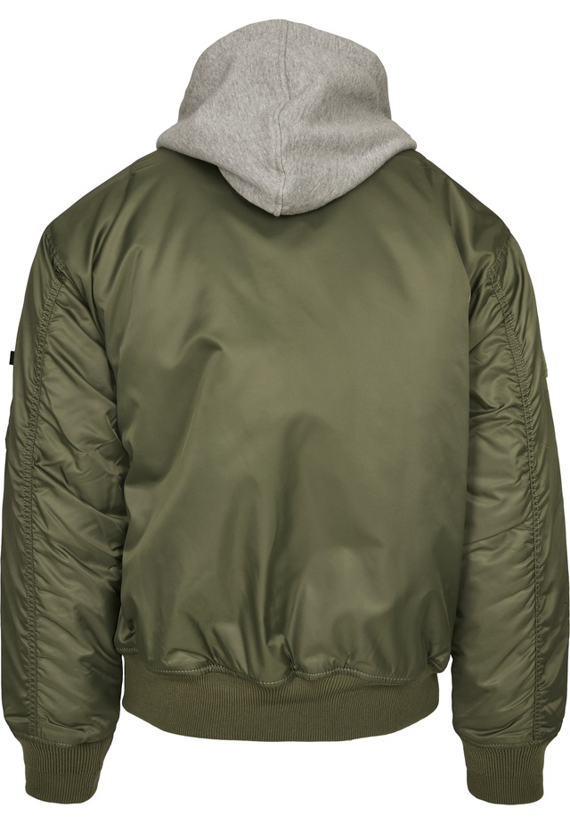 Brandit Anorak »Brandit Herren Hooded MA1 Bomber Jacket« 1 Stk. tlg. mit Kapuze