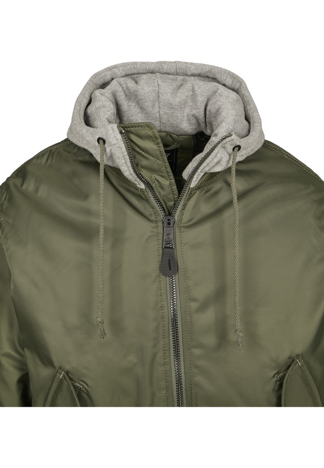 Brandit Anorak »Brandit Herren Hooded MA1 Bomber Jacket« 1 Stk. tlg. mit Kapuze