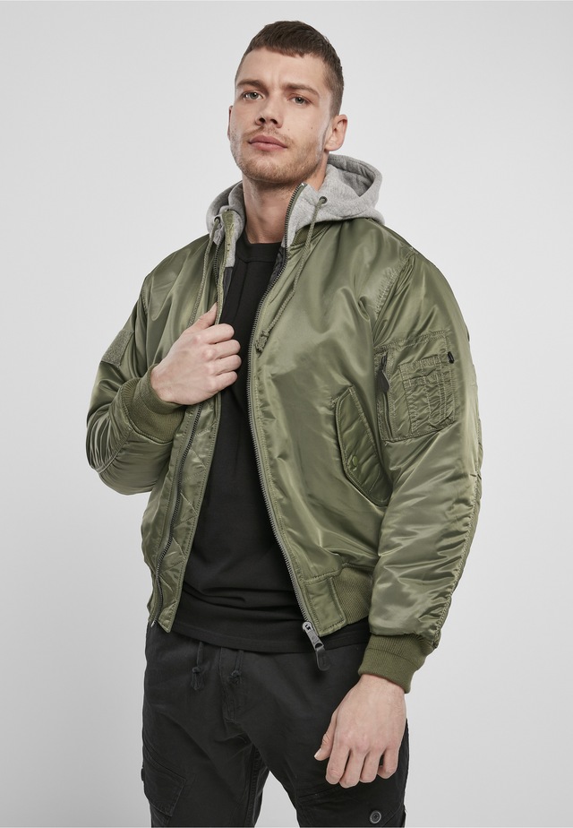 Brandit Anorak »Brandit Herren Hooded MA1 Bomber Jacket« 1 Stk. tlg. mit Kapuze