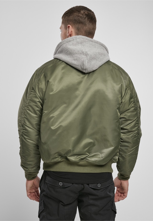 Brandit Anorak »Brandit Herren Hooded MA1 Bomber Jacket« 1 Stk. tlg. mit Kapuze