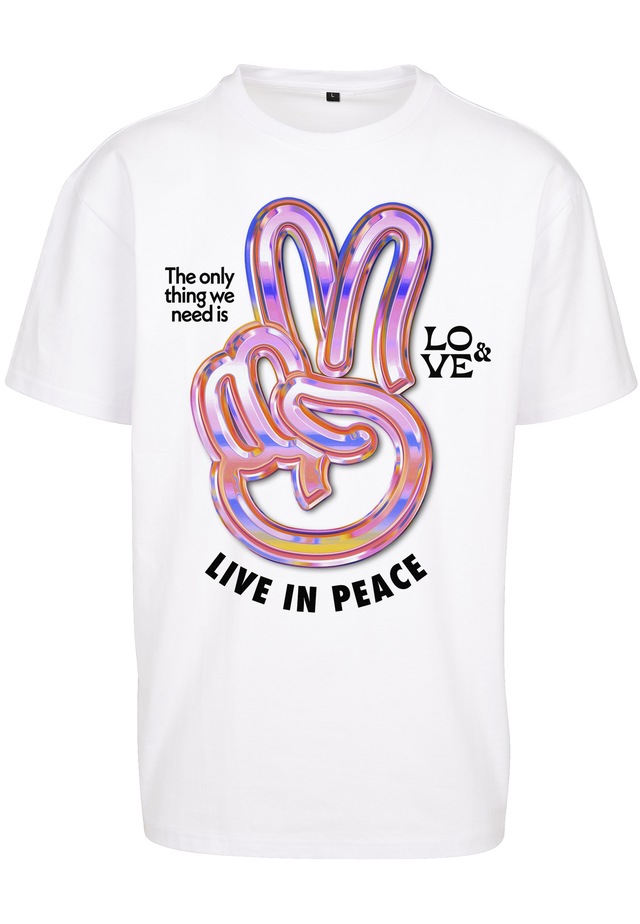 Upscale by Mister Tee Kurzarmshirt »Upscale by Mister Tee Unisex Live in Peace Oversize Tee« 1 Stk.