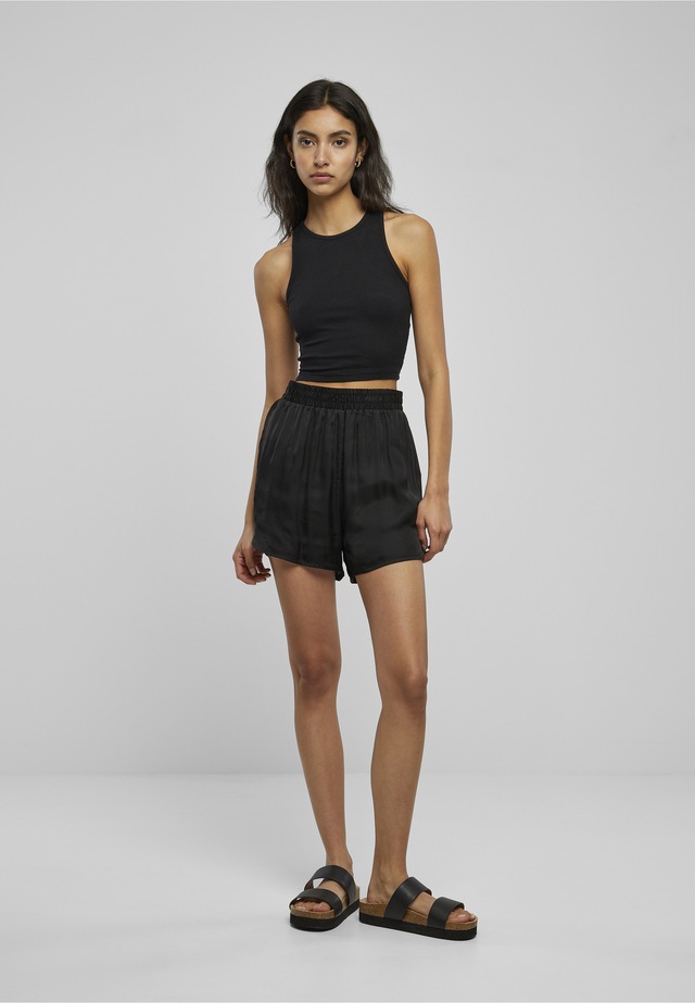 URBAN CLASSICS Shorts »Urban Classics Damen Ladies Viscose Satin Resort Shorts«