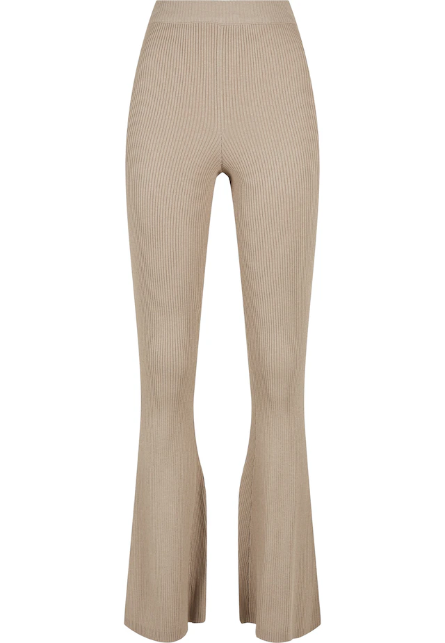 URBAN CLASSICS Leggings »Urban Classics Damen Ladies Rib Knit Bootcut Leggings«