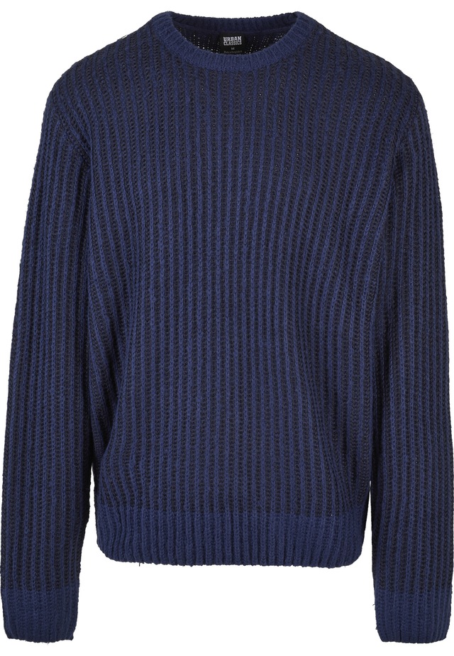 URBAN CLASSICS Rundhalspullover »Urban Classics Herren Oversized Two Tone Sweater« 1 Stk.