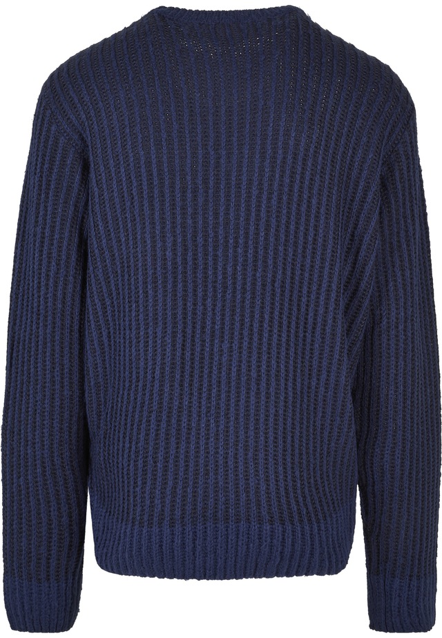 URBAN CLASSICS Rundhalspullover »Urban Classics Herren Oversized Two Tone Sweater« 1 Stk.