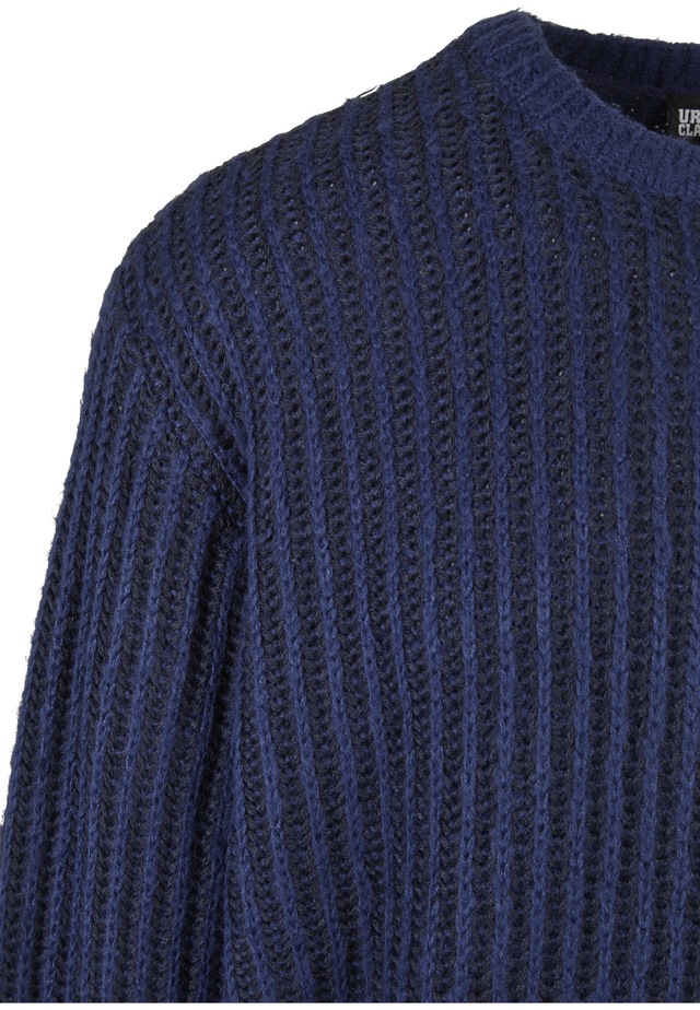 URBAN CLASSICS Rundhalspullover »Urban Classics Herren Oversized Two Tone Sweater« 1 Stk.