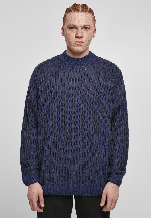 URBAN CLASSICS Rundhalspullover »Urban Classics Herren Oversized Two Tone Sweater« 1 Stk.