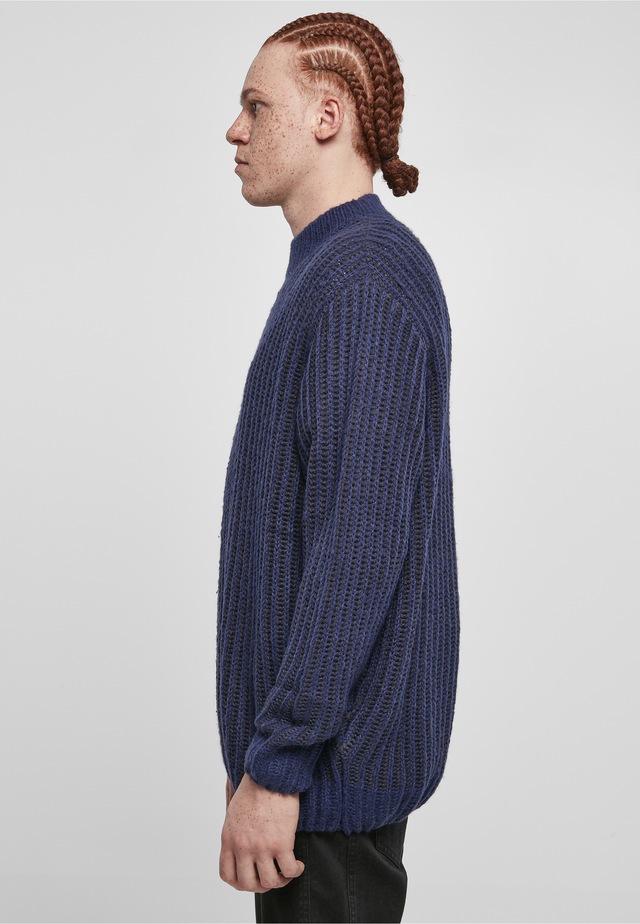 URBAN CLASSICS Rundhalspullover »Urban Classics Herren Oversized Two Tone Sweater« 1 Stk.