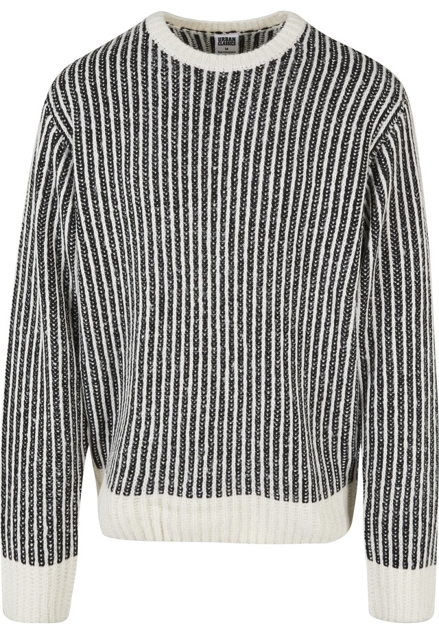 URBAN CLASSICS Rundhalspullover »Urban Classics Herren Oversized Two Tone Sweater« 1 Stk.