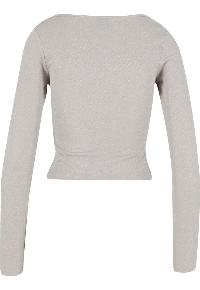 URBAN CLASSICS T-Shirt »Urban Classics Ladies Glitter Square Neck Longsleeve« 1