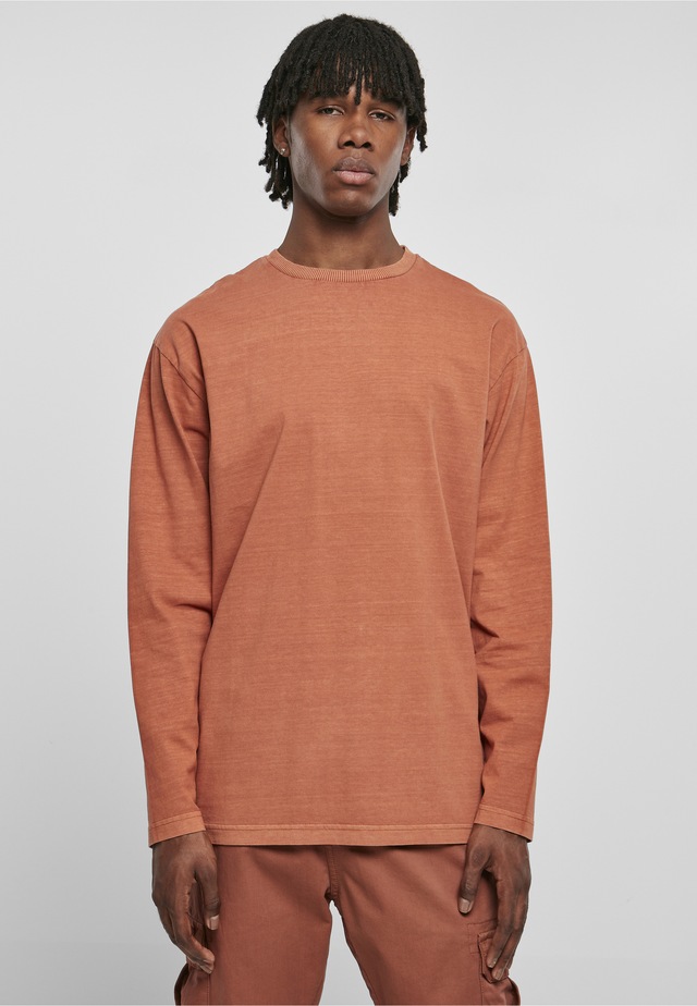 URBAN CLASSICS T-Shirt »Urban Classics Herren Heavy Oversized Garment Dye Longsleeve« 1 Stk.