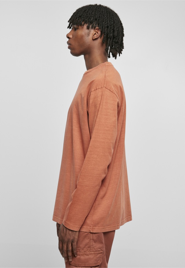 URBAN CLASSICS T-Shirt »Urban Classics Herren Heavy Oversized Garment Dye Longsleeve« 1 Stk.