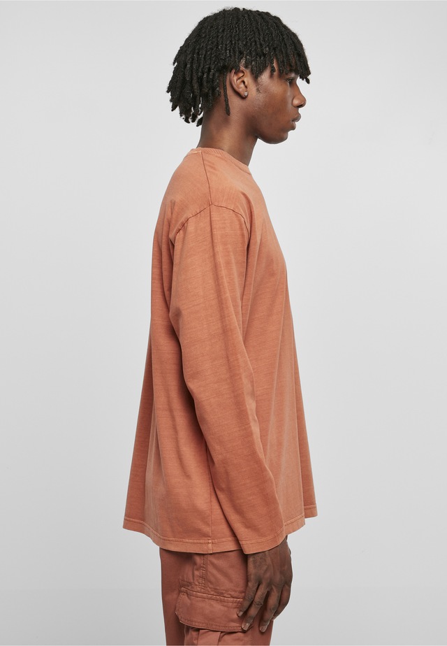 URBAN CLASSICS T-Shirt »Urban Classics Herren Heavy Oversized Garment Dye Longsleeve« 1 Stk.
