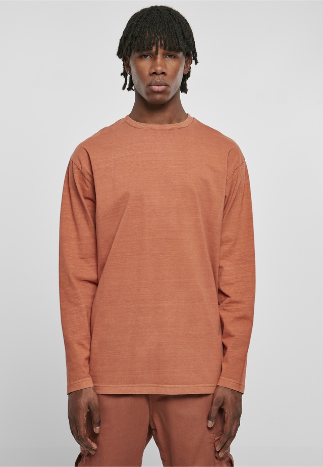 URBAN CLASSICS T-Shirt »Urban Classics Herren Heavy Oversized Garment Dye Longsleeve« 1 Stk.