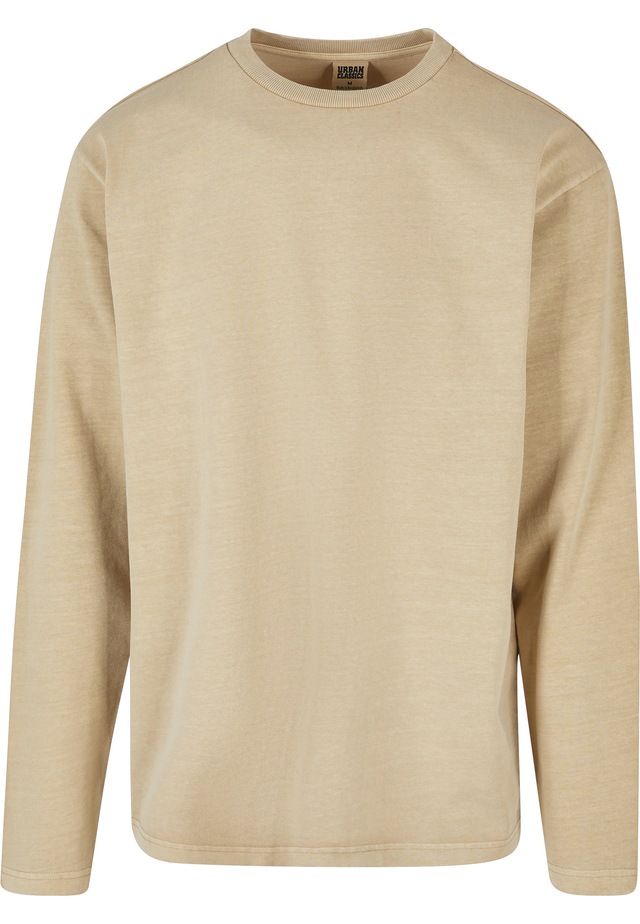 URBAN CLASSICS T-Shirt »Urban Classics Herren Heavy Oversized Garment Dye Longsleeve« 1 Stk.